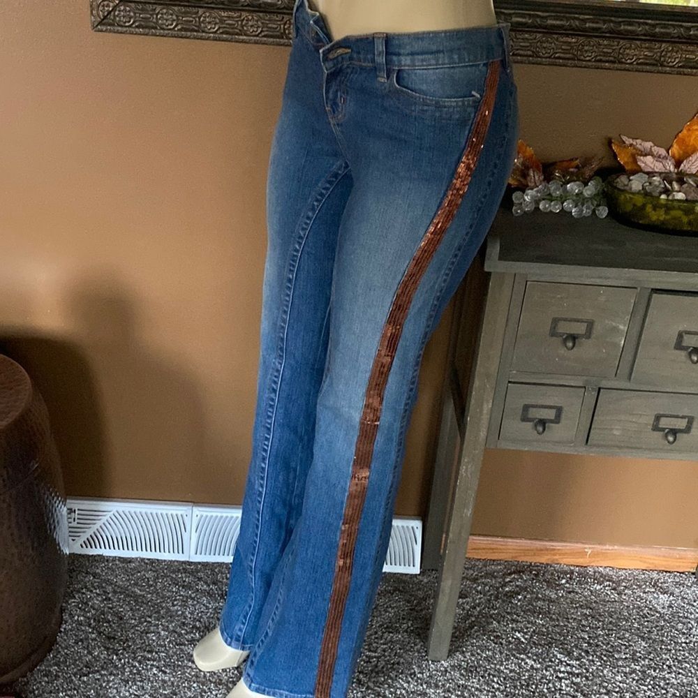 Vintage sequined LONDON JEAN jeans by Victoria’s Secret